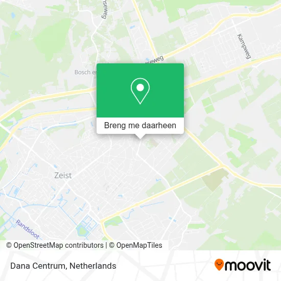 Dana Centrum kaart