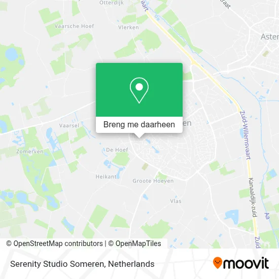 Serenity Studio Someren kaart