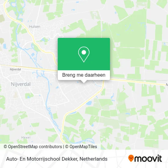 Auto- En Motorrijschool Dekker kaart