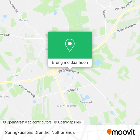 Springkussens Drenthe kaart