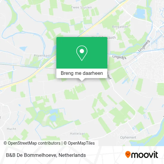 B&B De Bommelhoeve kaart