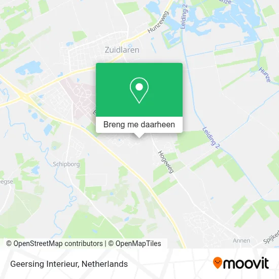 Geersing Interieur kaart