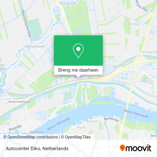 Autocenter Diko kaart