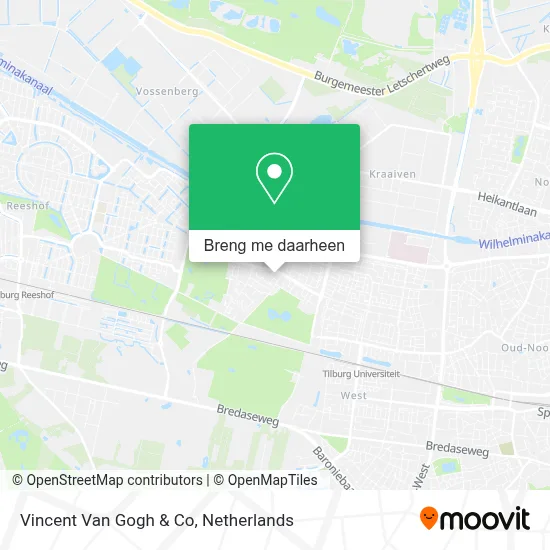 Vincent Van Gogh & Co kaart