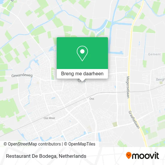 Restaurant De Bodega kaart