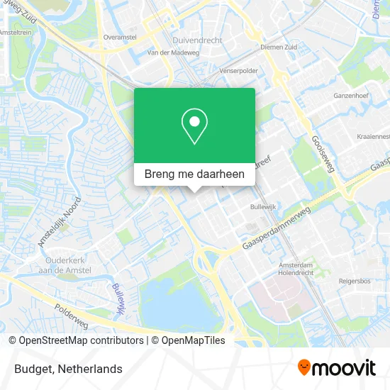 Budget kaart