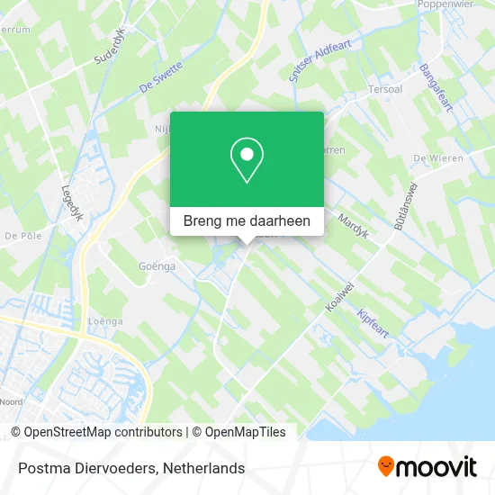 Postma Diervoeders kaart