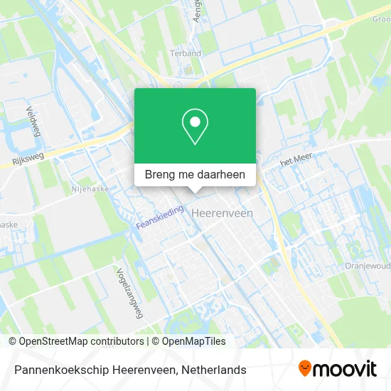 Pannenkoekschip Heerenveen kaart