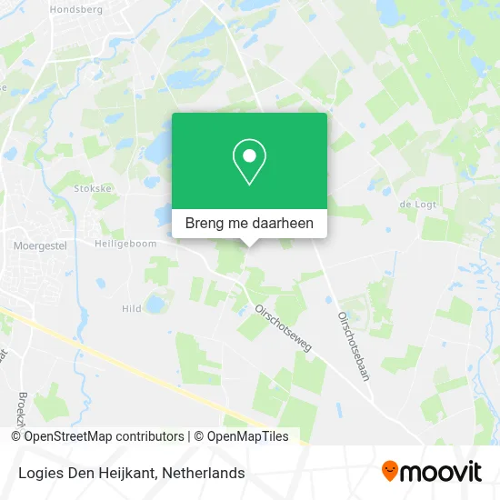 Logies Den Heijkant kaart