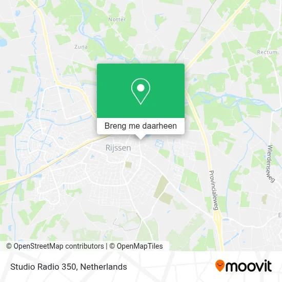 Studio Radio 350 kaart