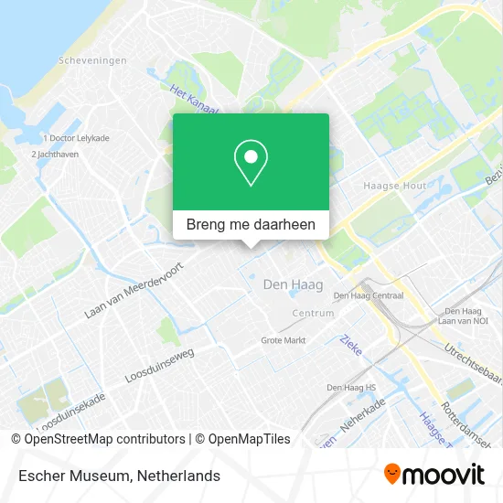 Escher Museum kaart