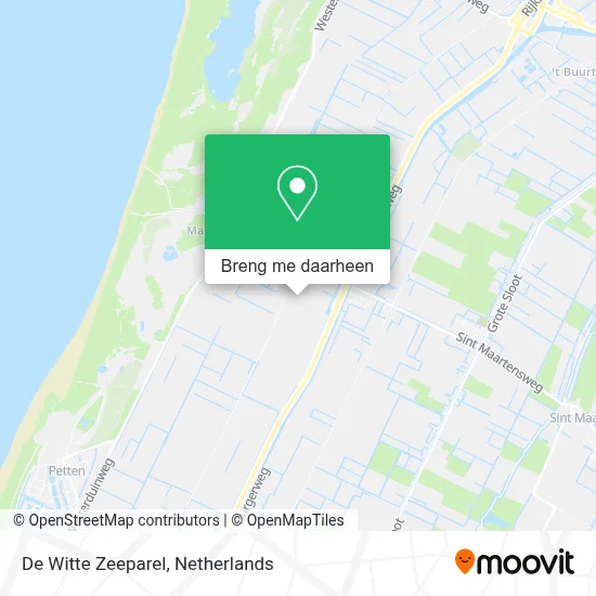 De Witte Zeeparel kaart