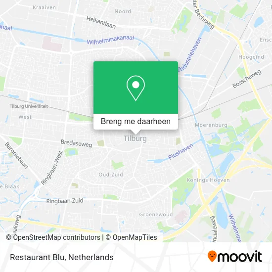 Restaurant Blu kaart