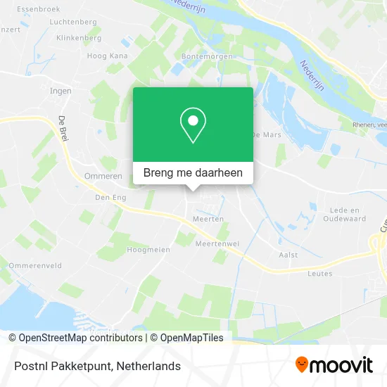 Postnl Pakketpunt kaart
