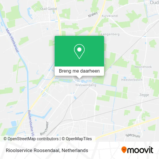 Rioolservice Roosendaal kaart