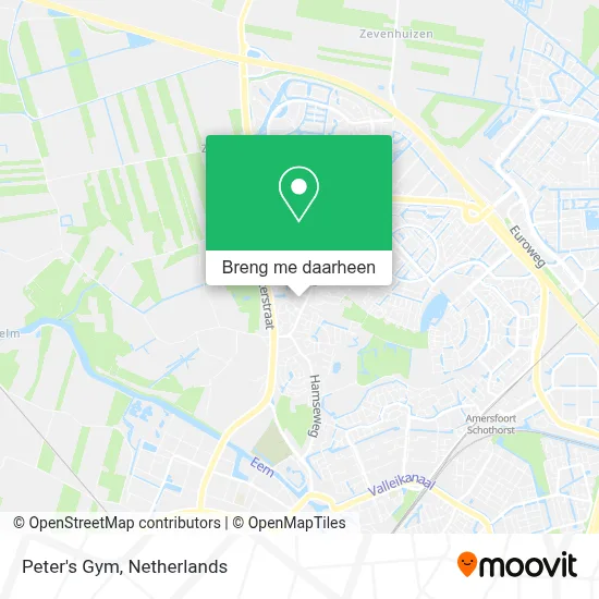 Peter's Gym kaart