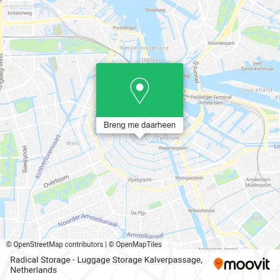 Radical Storage - Luggage Storage Kalverpassage kaart