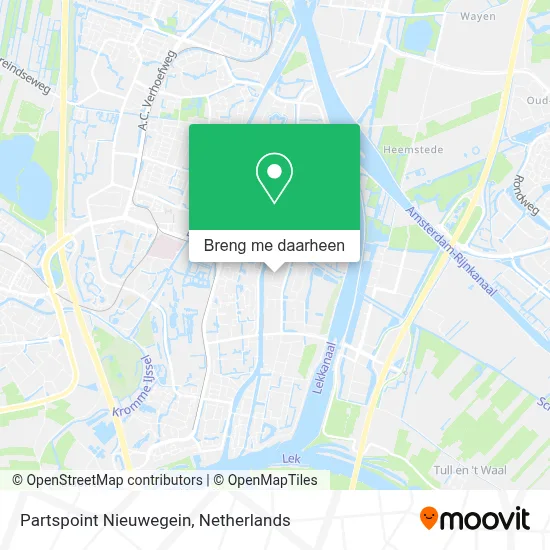 Partspoint Nieuwegein kaart