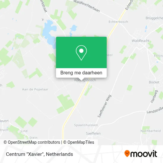 Centrum "Xavier" kaart