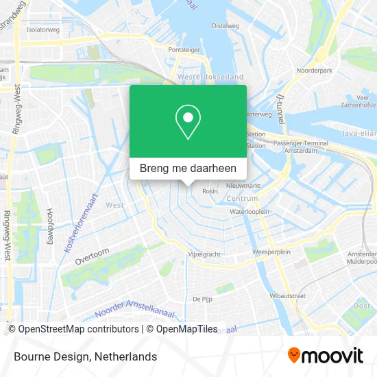 Bourne Design kaart