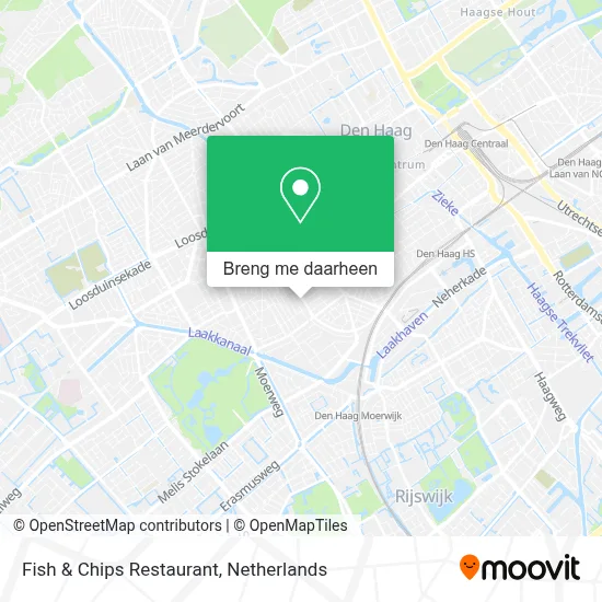Fish & Chips Restaurant kaart