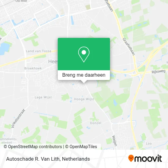 Autoschade R. Van Lith kaart
