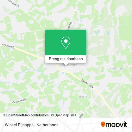 Winkel Pijnappel kaart