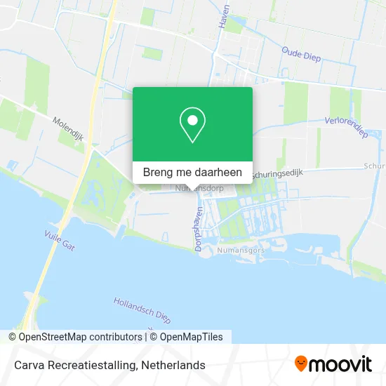 Carva Recreatiestalling kaart