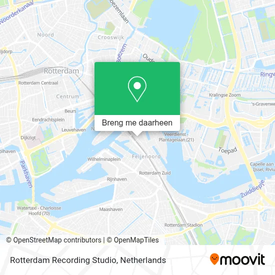 Rotterdam Recording Studio kaart