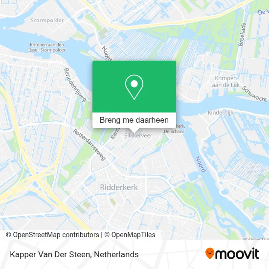 Kapper Van Der Steen kaart