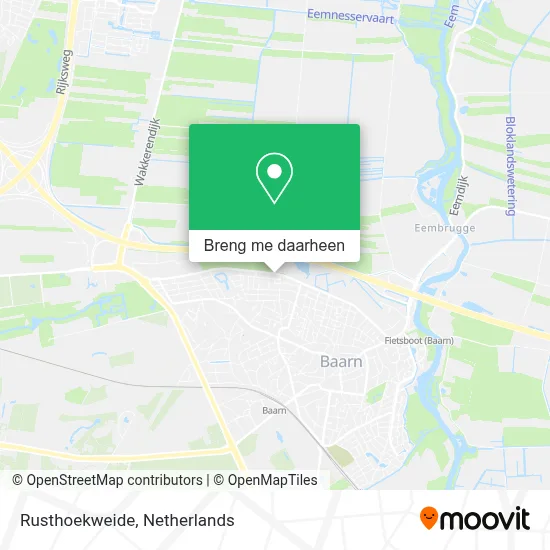 Rusthoekweide kaart