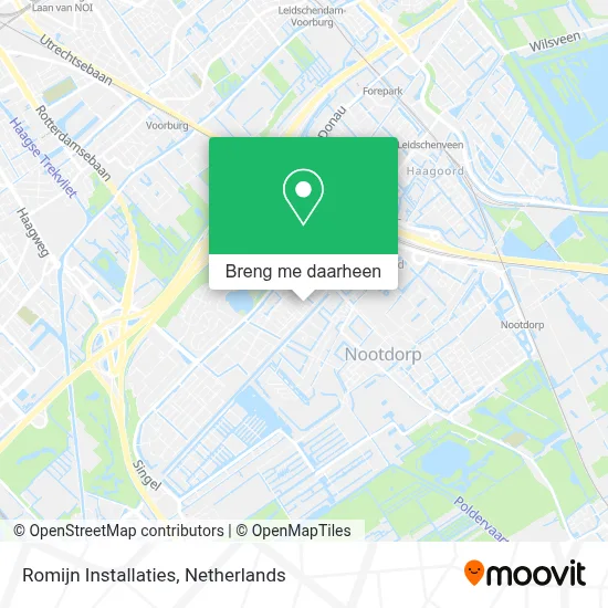 Romijn Installaties kaart