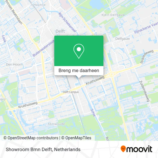 Showroom Bmn Delft kaart