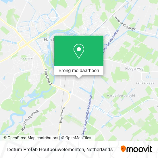 Tectum Prefab Houtbouwelementen kaart