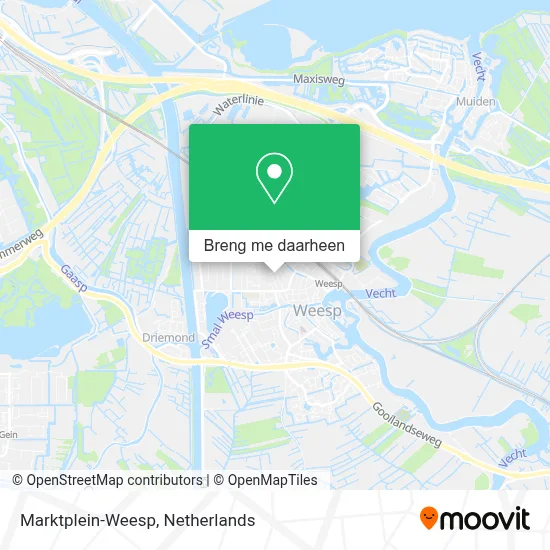Marktplein-Weesp kaart