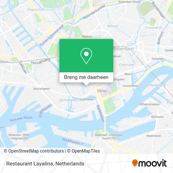 Restaurant Layalina kaart