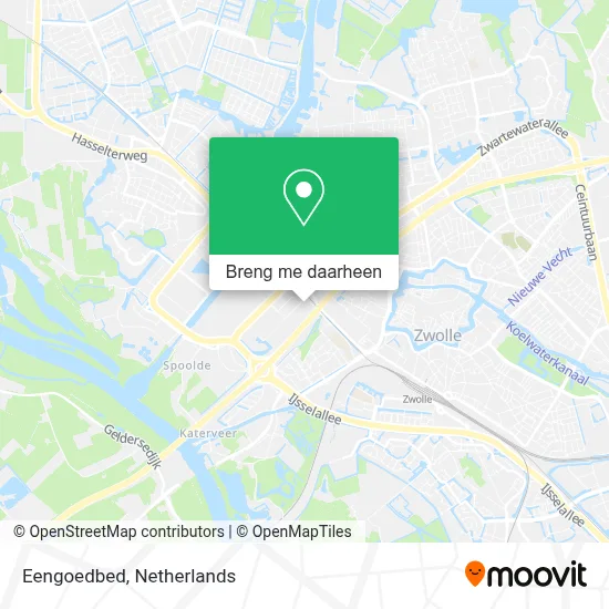 Eengoedbed kaart