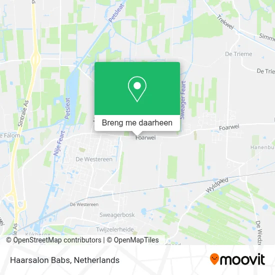 Haarsalon Babs kaart