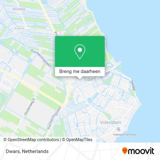 Dwars kaart