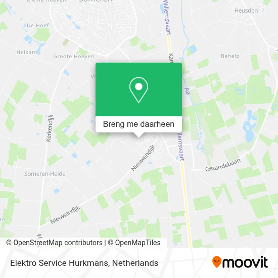 Elektro Service Hurkmans kaart