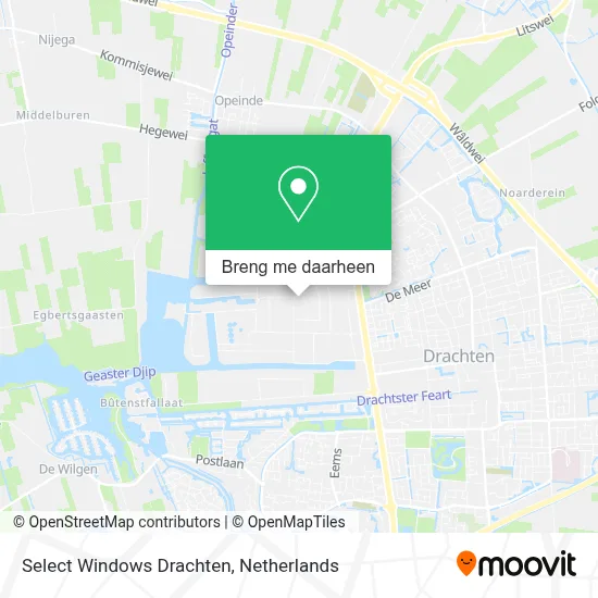 Select Windows Drachten kaart