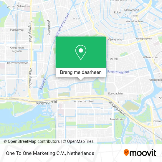 One To One Marketing C.V. kaart