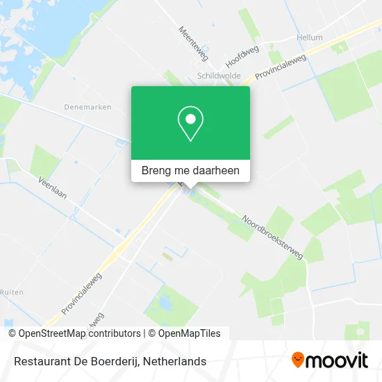 Restaurant De Boerderij kaart