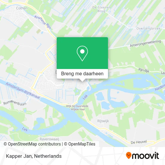 Kapper Jan kaart
