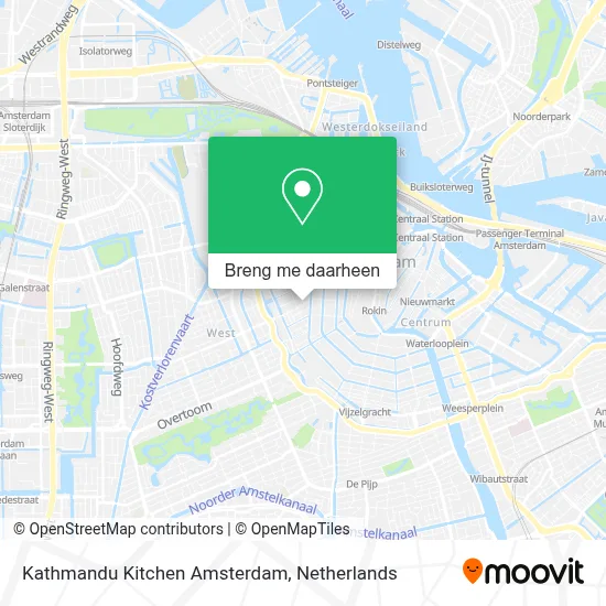 Kathmandu Kitchen Amsterdam kaart