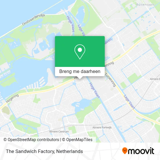 The Sandwich Factory kaart