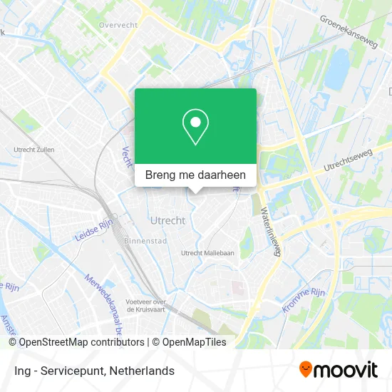 Ing - Servicepunt kaart