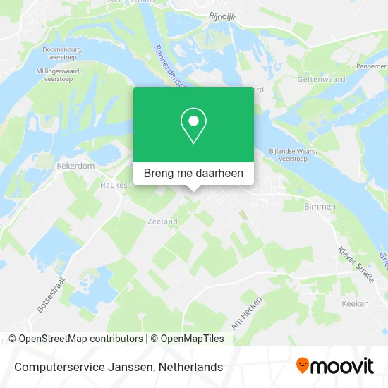 Computerservice Janssen kaart