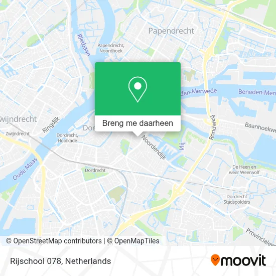 Rijschool 078 kaart