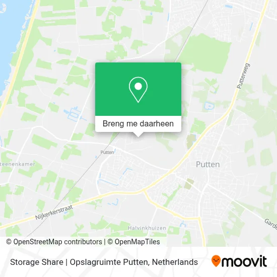 Storage Share | Opslagruimte Putten kaart